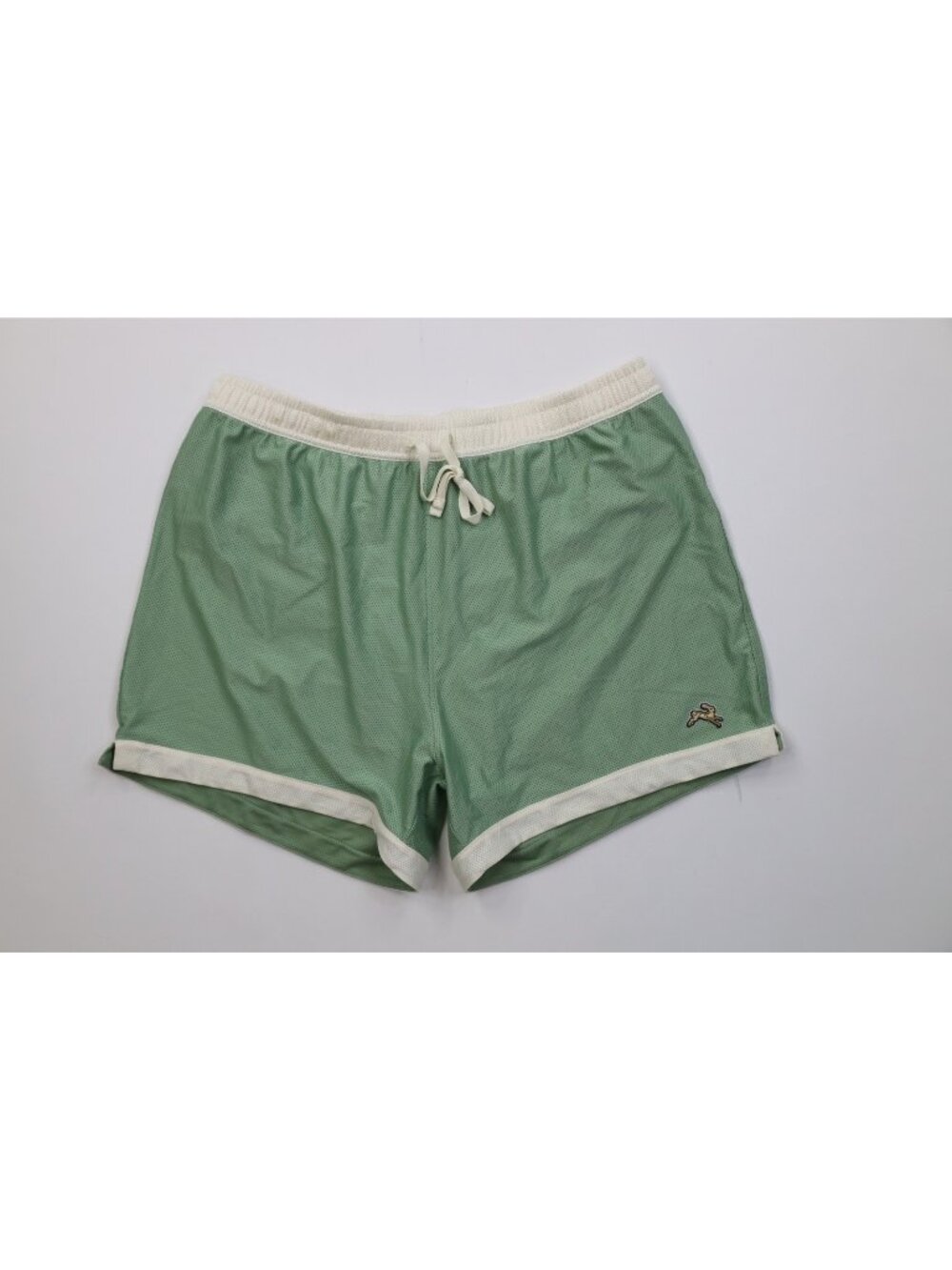 Tracksmith Mens Large Lined Mesh Running Van Cortlandt Grand Shorts Sage Green